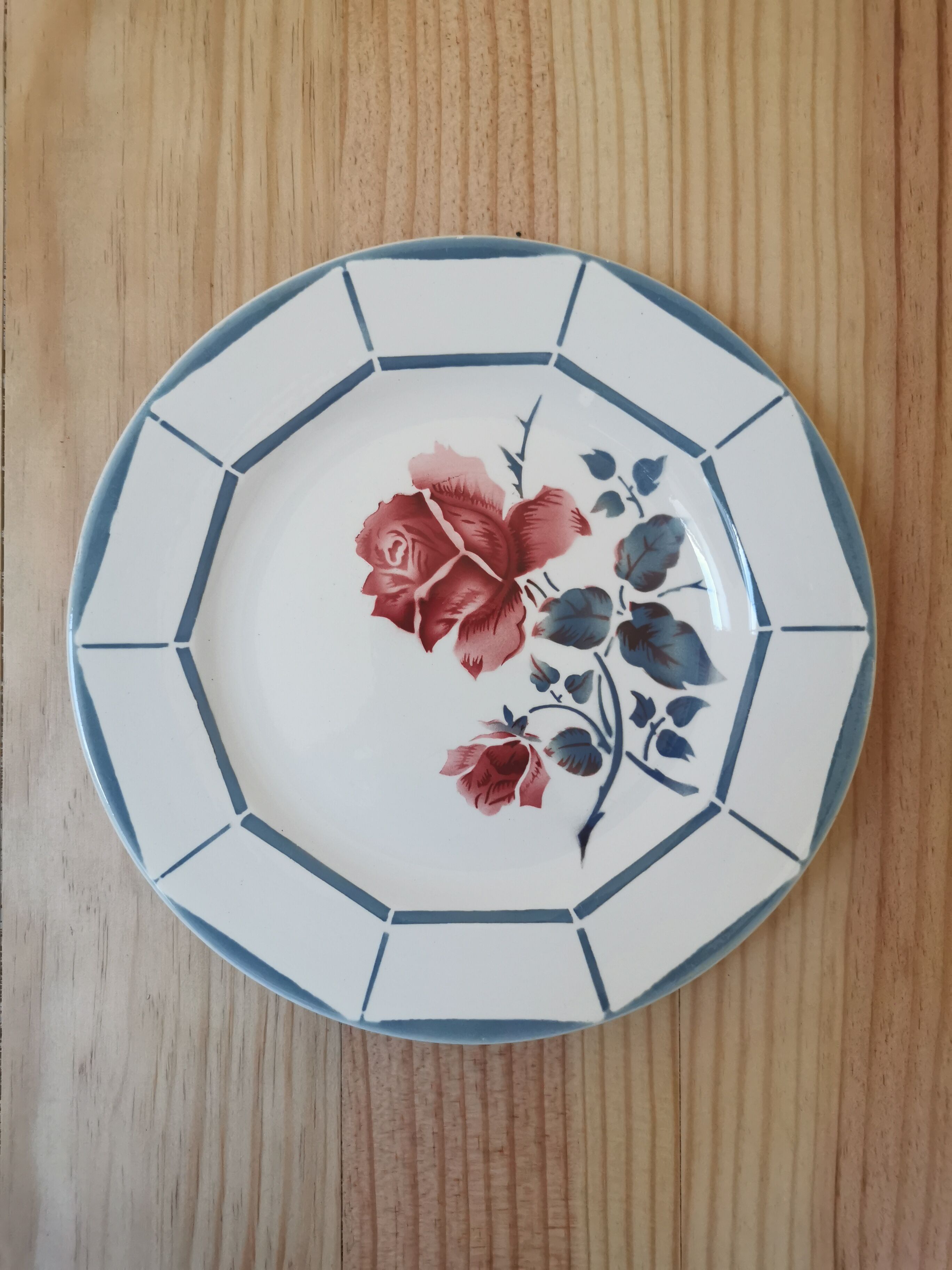 Retro plates Digoin Malmaison