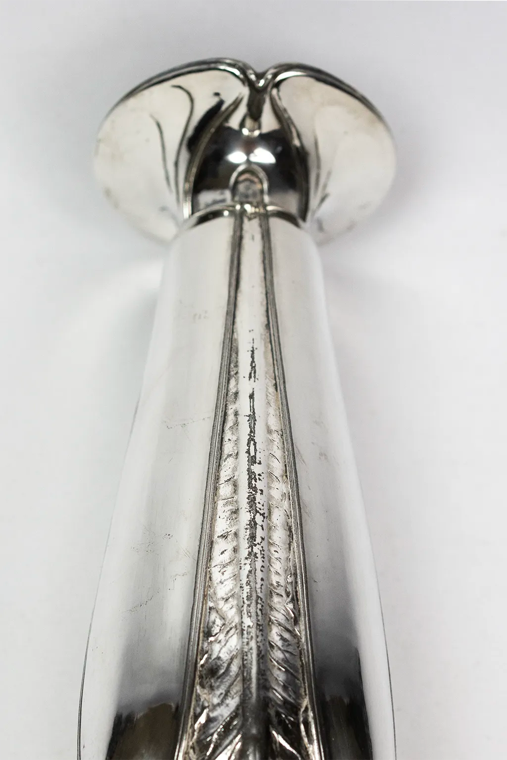 Ombelle vase in silver-plated metal — Art Nouveau Gallia, Christofle, 1904