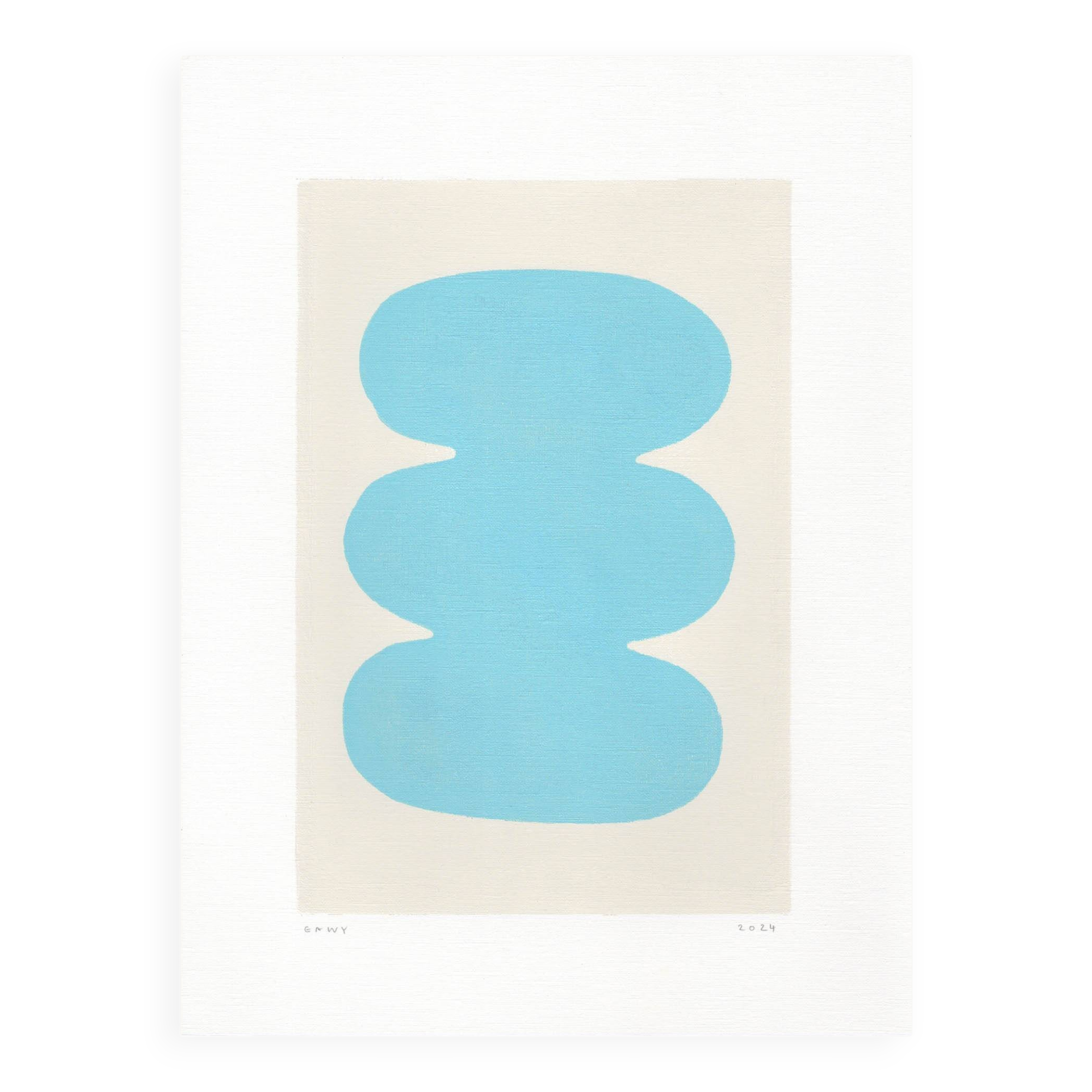Abstract painting 30x40 on illustration paper H714 signed eawy