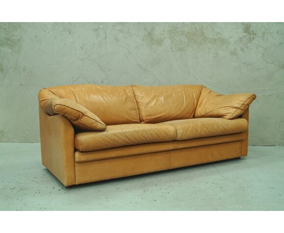 Swedish Aniline Leather Sofa From Ire Ab Skillingaryd Mobel 1970s Selency Swedish Aniline Leather Sofa From Ire, 7ft Leather Sofa Bed