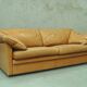 Swedish aniline leather sofa from IRE AB Skillingaryd Mobel, 1970s