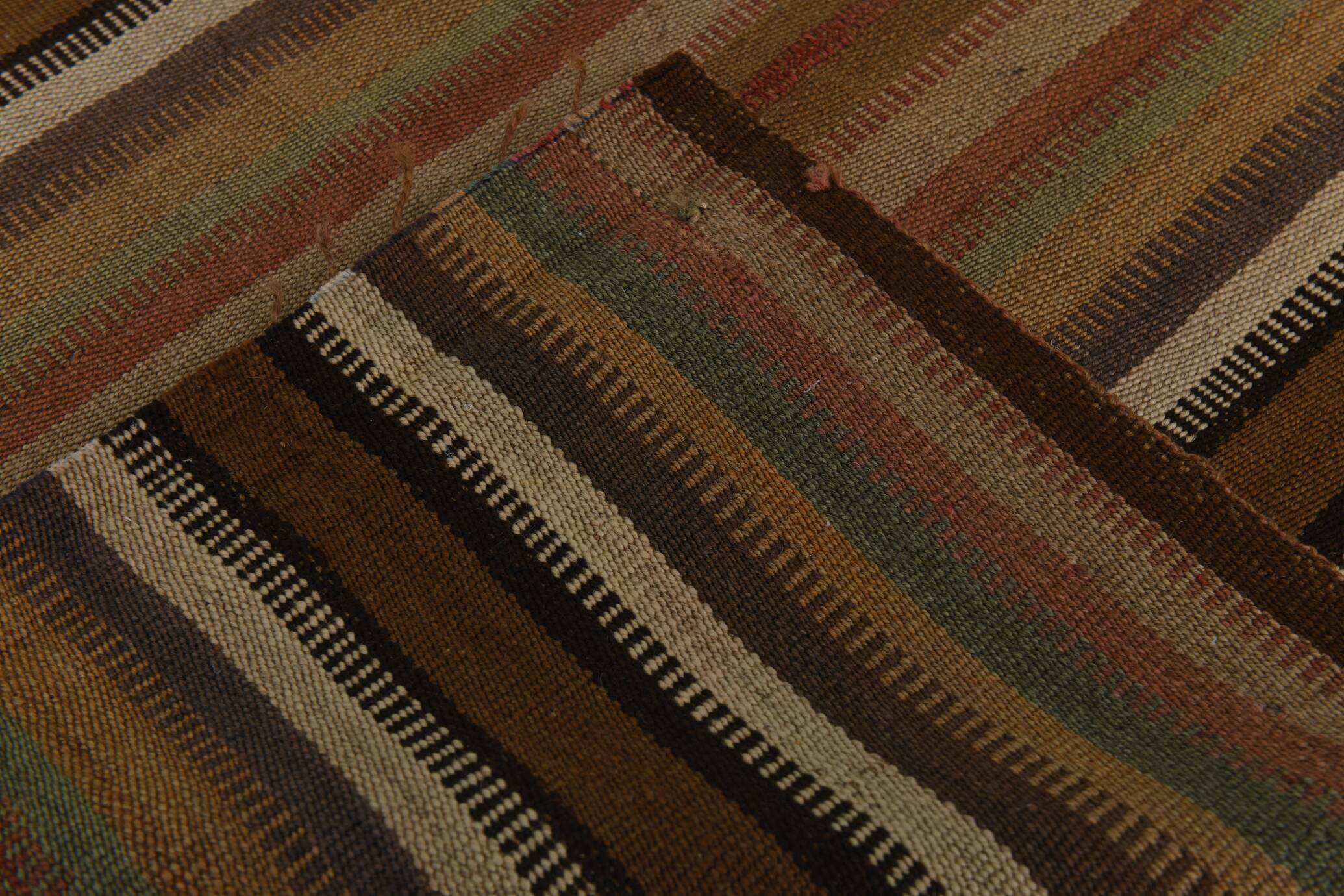 6x9 Soft Brown TURKISH VINTAGE KILIM RUG, Tribal Kilim Rug, 185x275 Cm