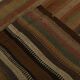 6x9 Soft Brown TURKISH VINTAGE KILIM RUG, Tribal Kilim Rug, 185x275 Cm