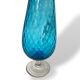 Textured turquoise glass Empoli vase – Italy, 1960s-70s
