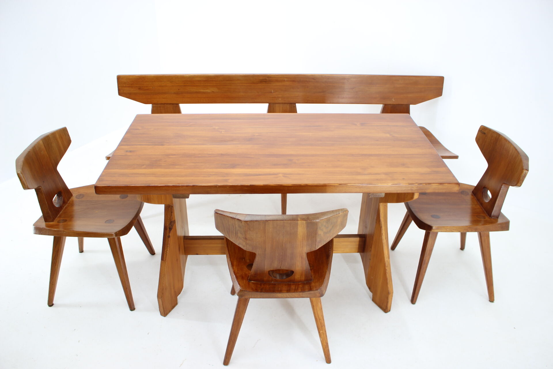 1960s jacob kielland-brandt dining set for i. christiansen, denmark