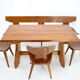 1960s jacob kielland-brandt dining set for i. christiansen, denmark