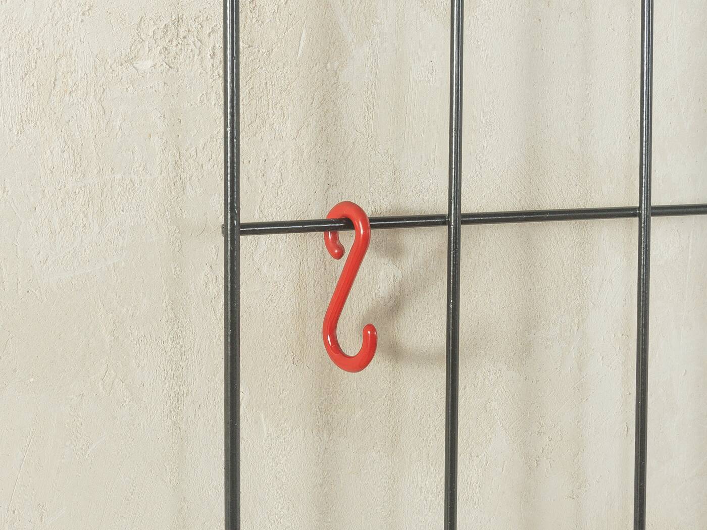 Classic wall coat rack by Karl Fichtel from the 1960s with colourful coat hooks