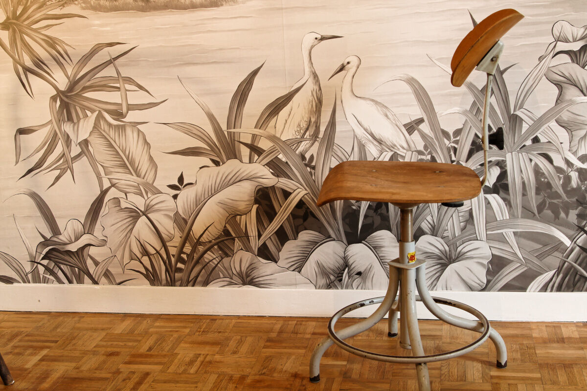 Swivel industrial chair bao