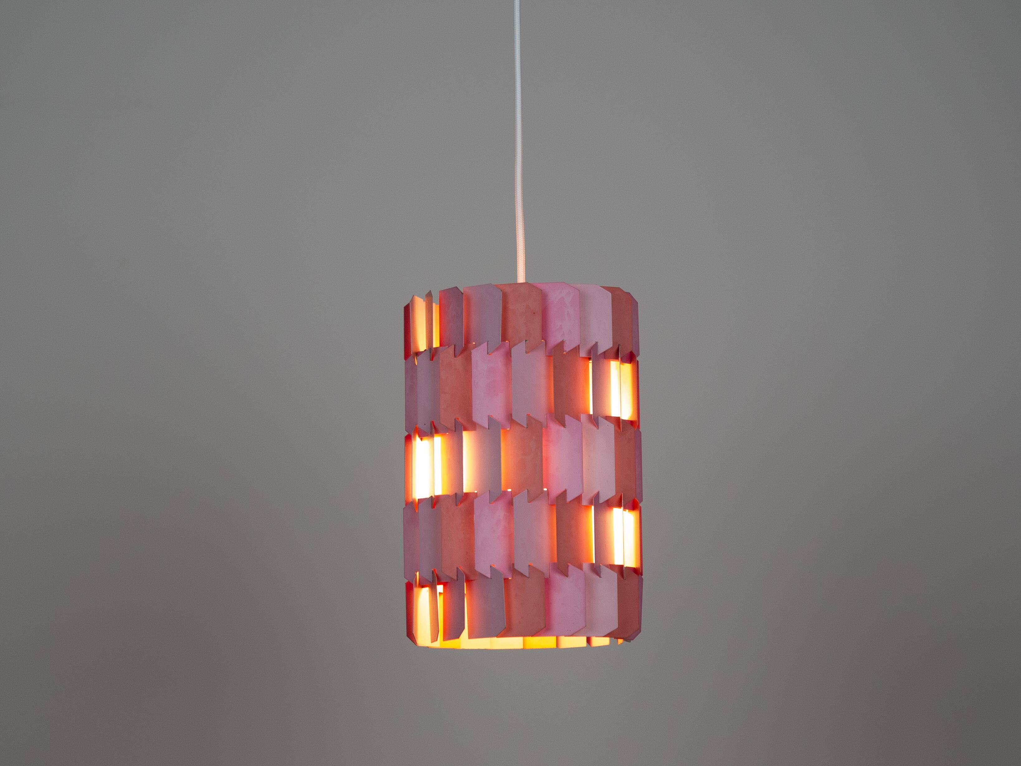 Lampe à suspension danoise vintage Facet pop de Louis Weisdorf, Lyfa, 1972