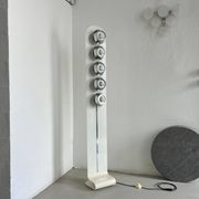 Lampadaire italien chromée sapce age "UfO" dans le style de Reggiani