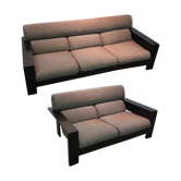 Dutch vintage minimalist sofa set, Netherlands 1970s
