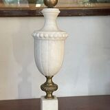 Pair of marble and brass lamp legs