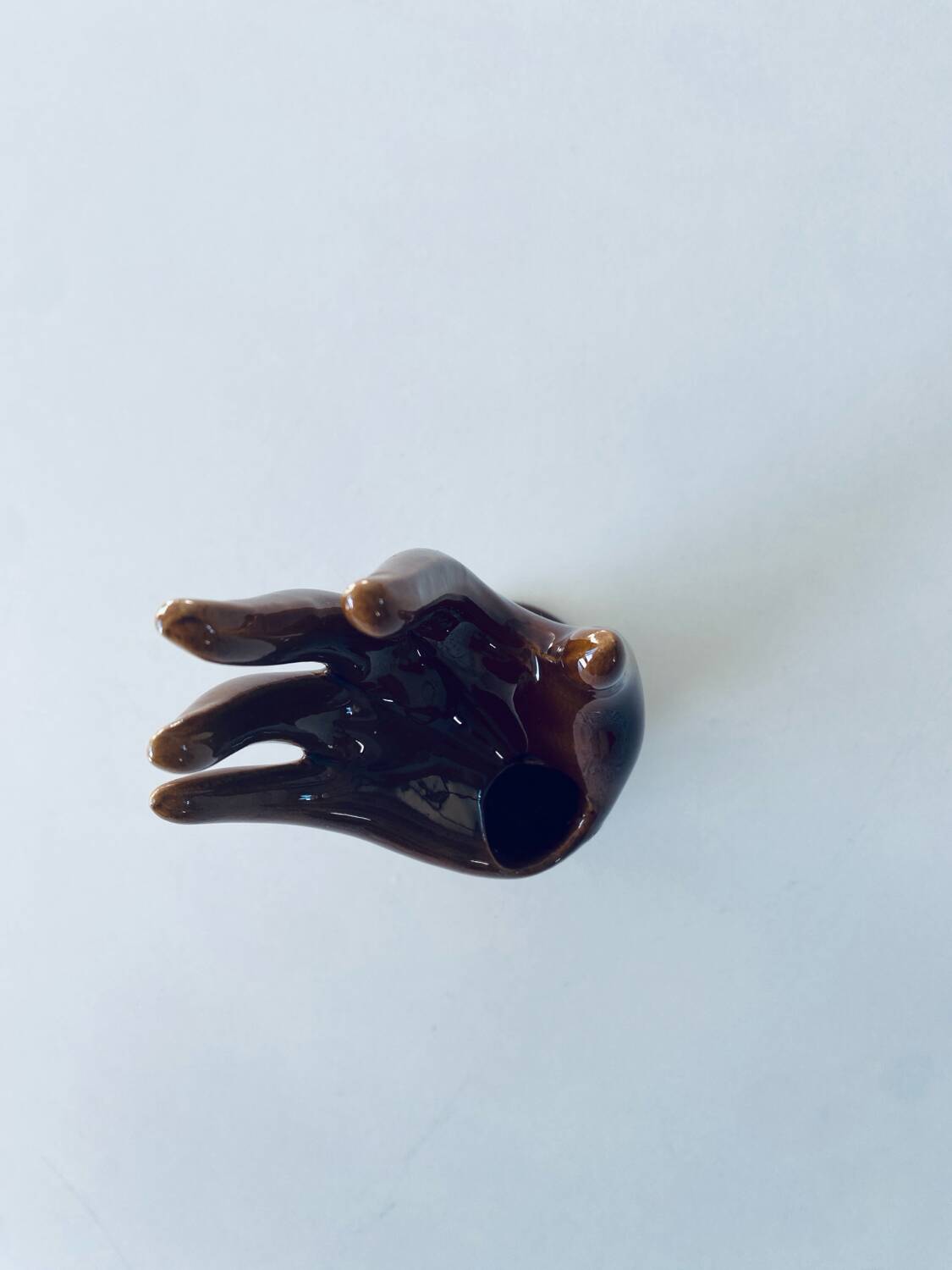 Handmade ceramic vase and jewelry holder