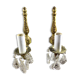 Pair of 1-light bronze sconces and Louis XV style stamps