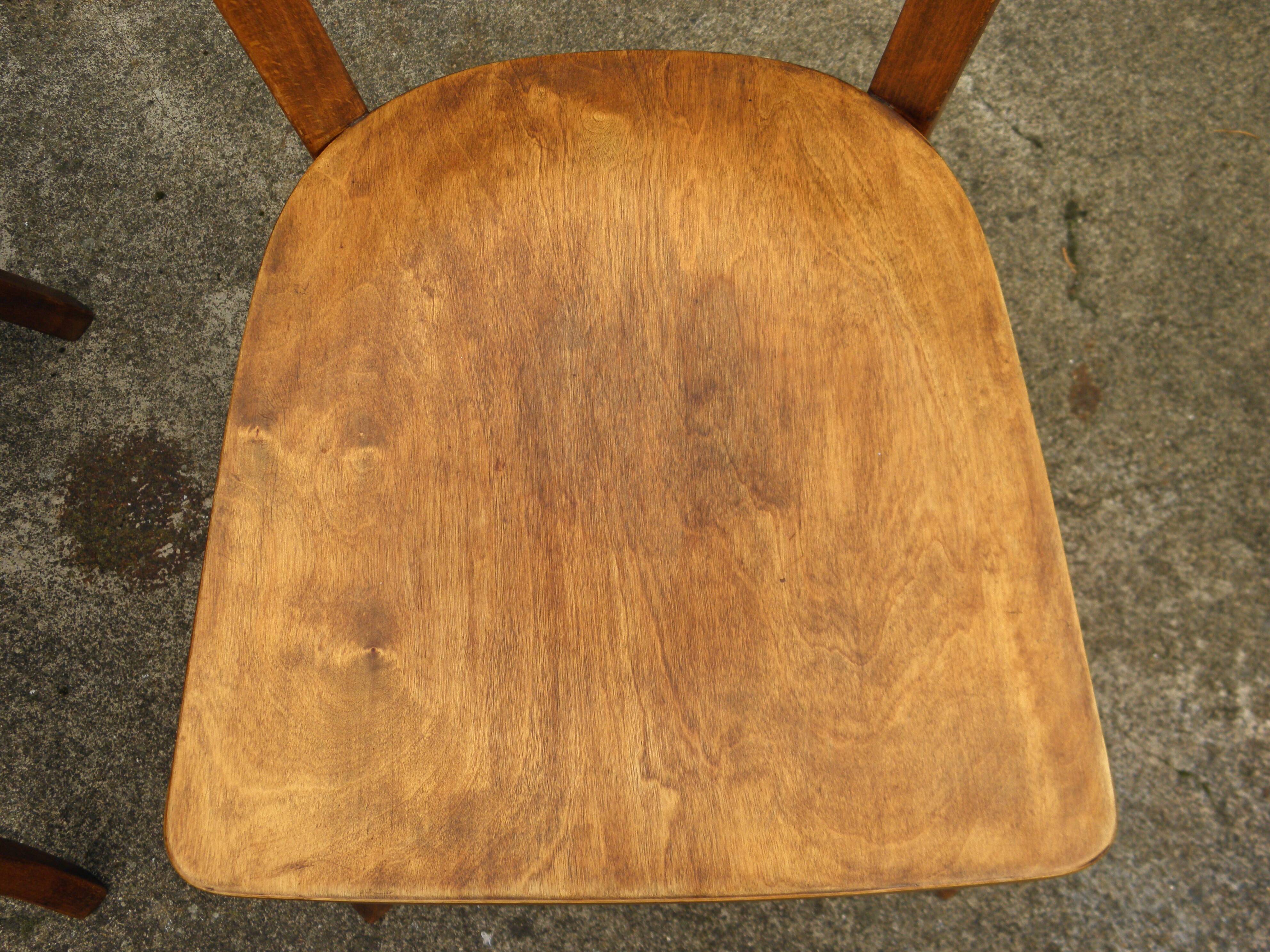 Pair of Baumann bistro chairs