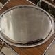 Large jean couzon stainless steel serving tray with fish decor handles