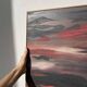 Abstract oil painting on canvas