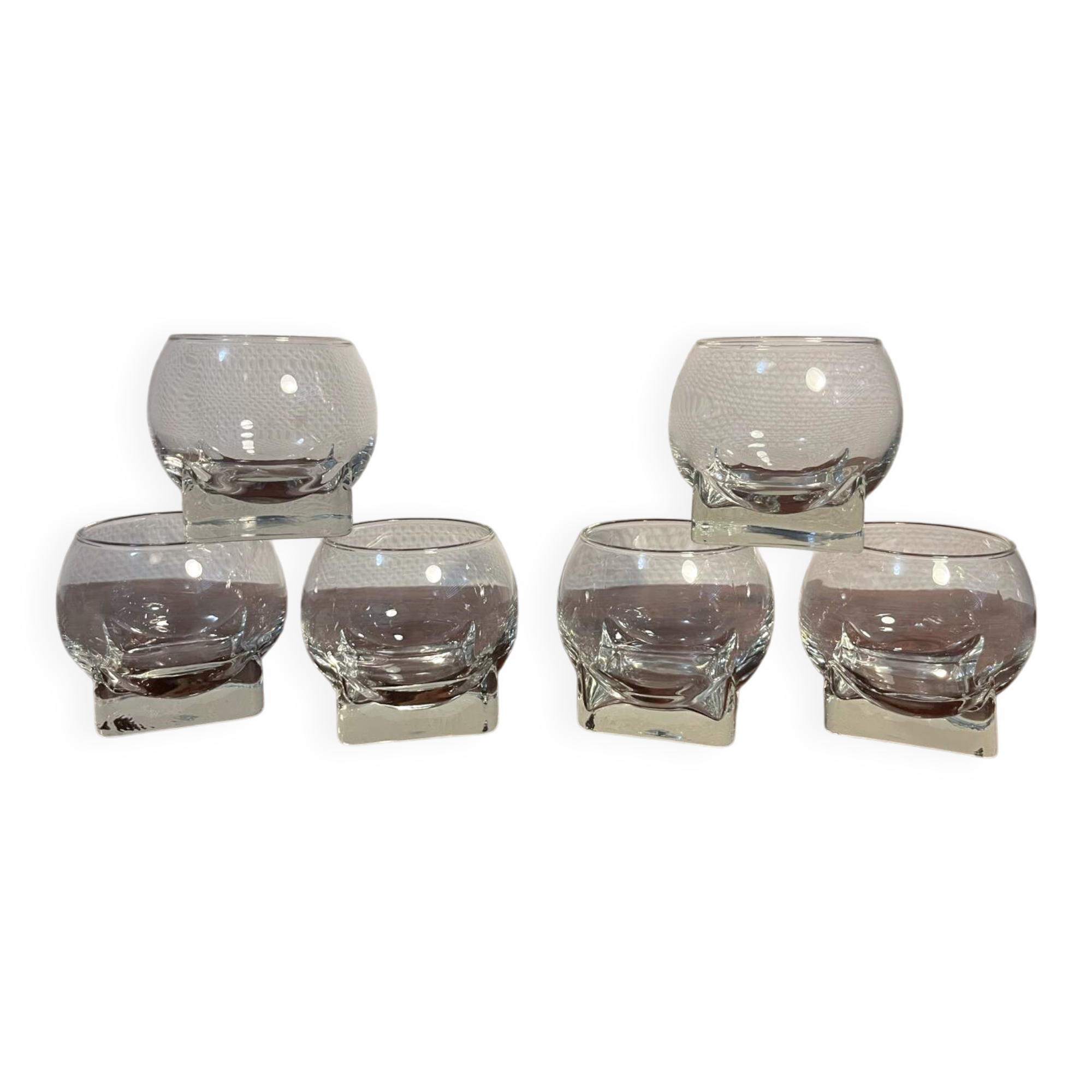 Designer ice cube glass