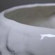 Large owl head cache-pot in vintage Italian white faience.