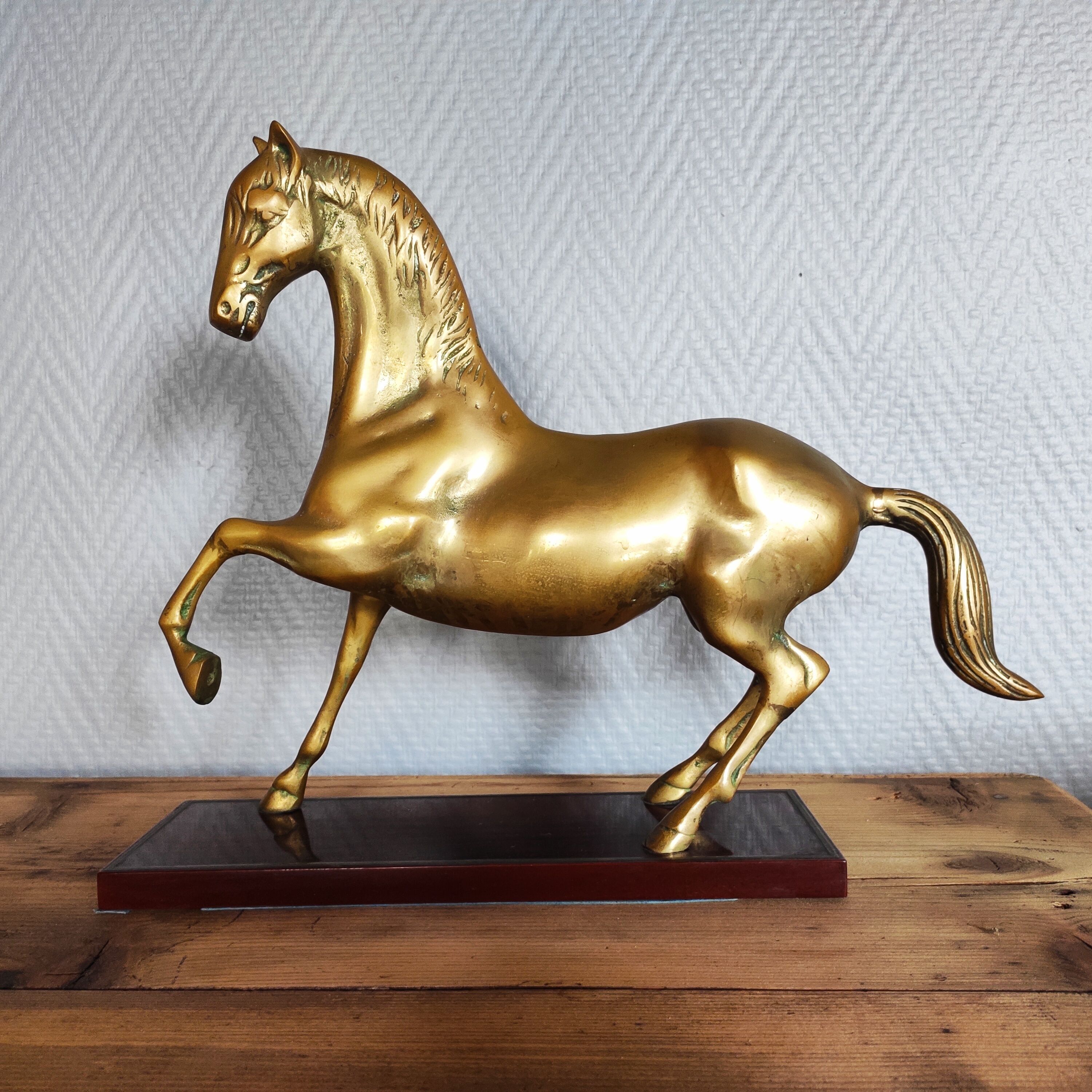 Brass horse