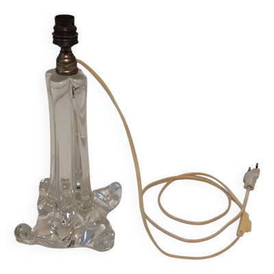 Pied de lampe en cristal de Baccarat