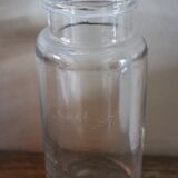 Vase Flacon ancien conservation verre transparent