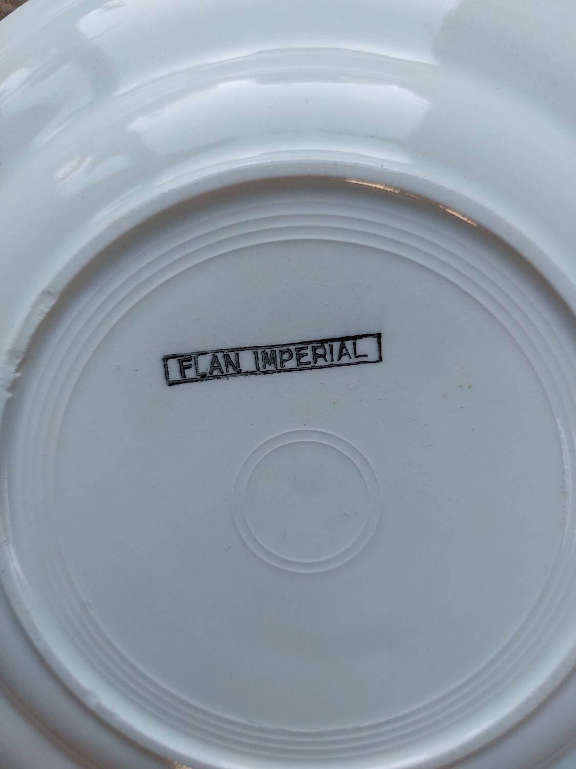 Imperial Flan Dessert Plate