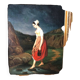 Oil on canvas 19th century "Breton woman crossing a stream"
