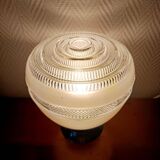 Lampe space age globe et chrome