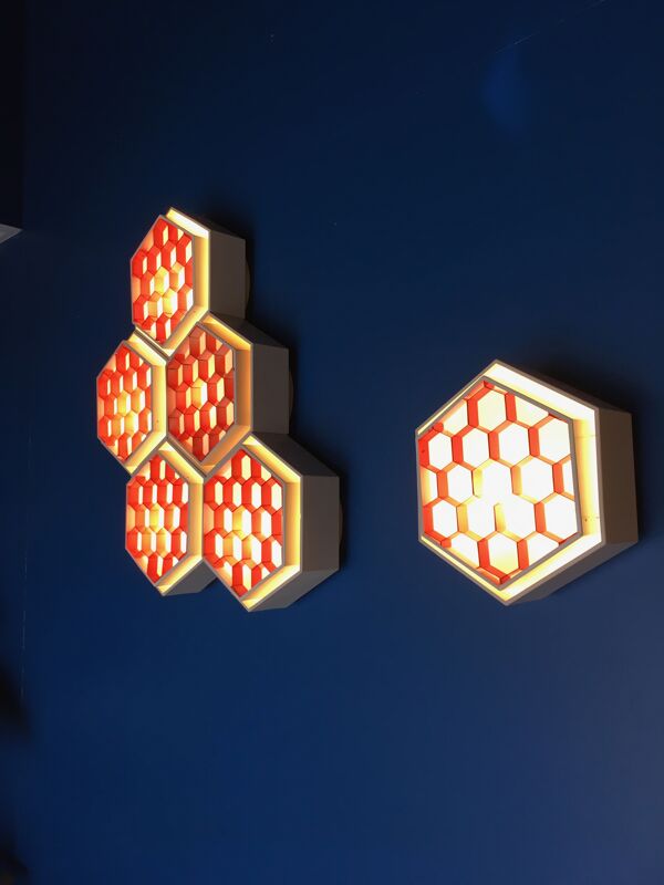 Applique space age forme ruche ex Urss circa 1970