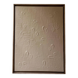 Taupe textured painting