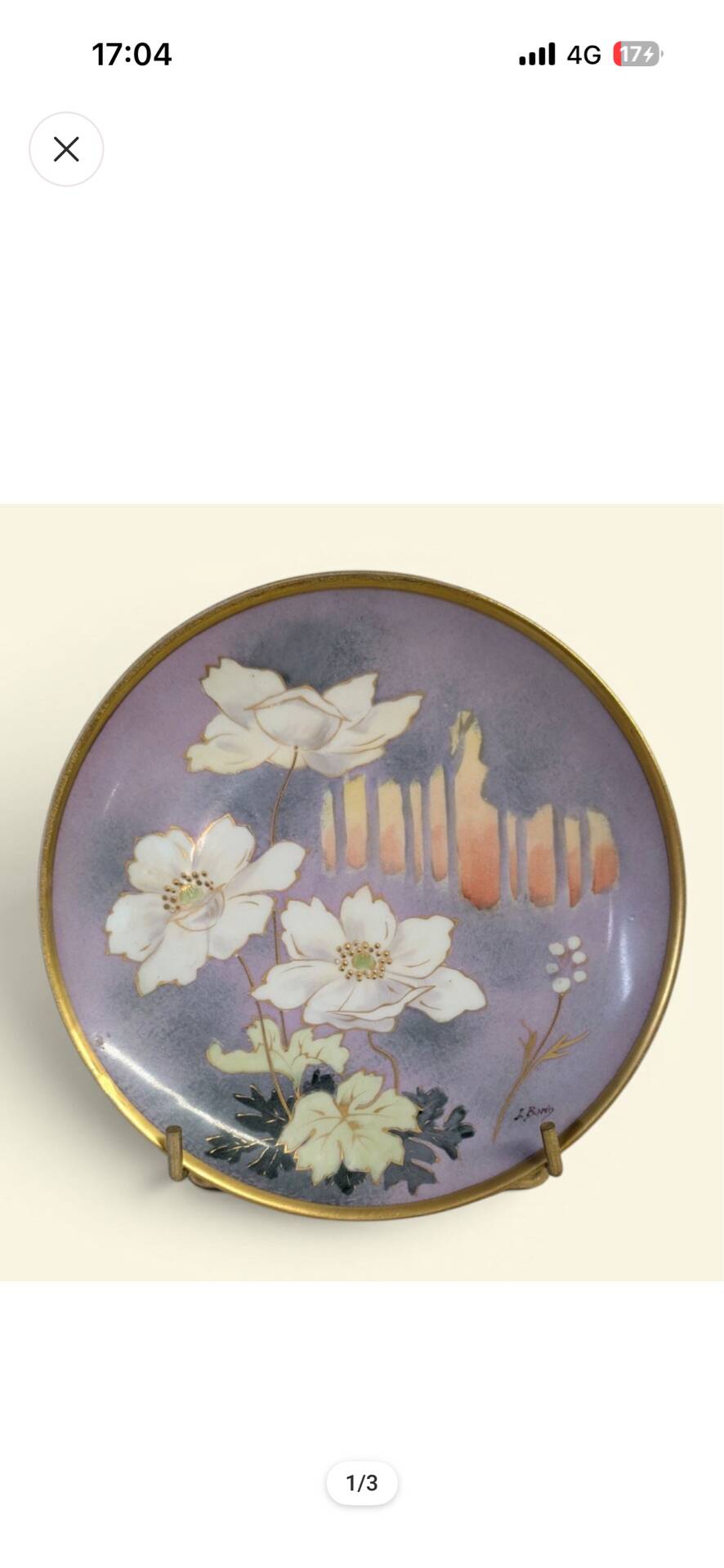 Decorative porcelain plate