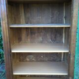 Vintage mesh cabinet in solid oak rococo period 1930