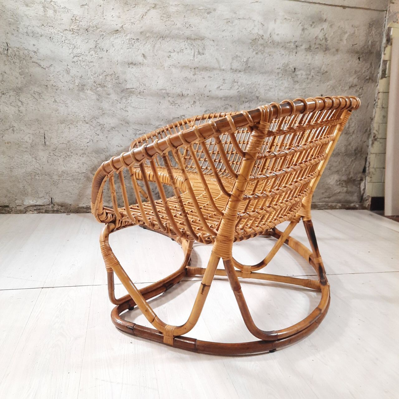 Living room - sofa, pair of armchairs - bamboo