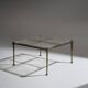 Bronze and glass coffee table, Lothar Klute, 1980s