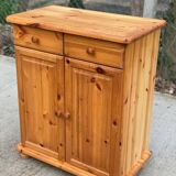 Buffet 2 portes et 2 tiroirs en pin massif