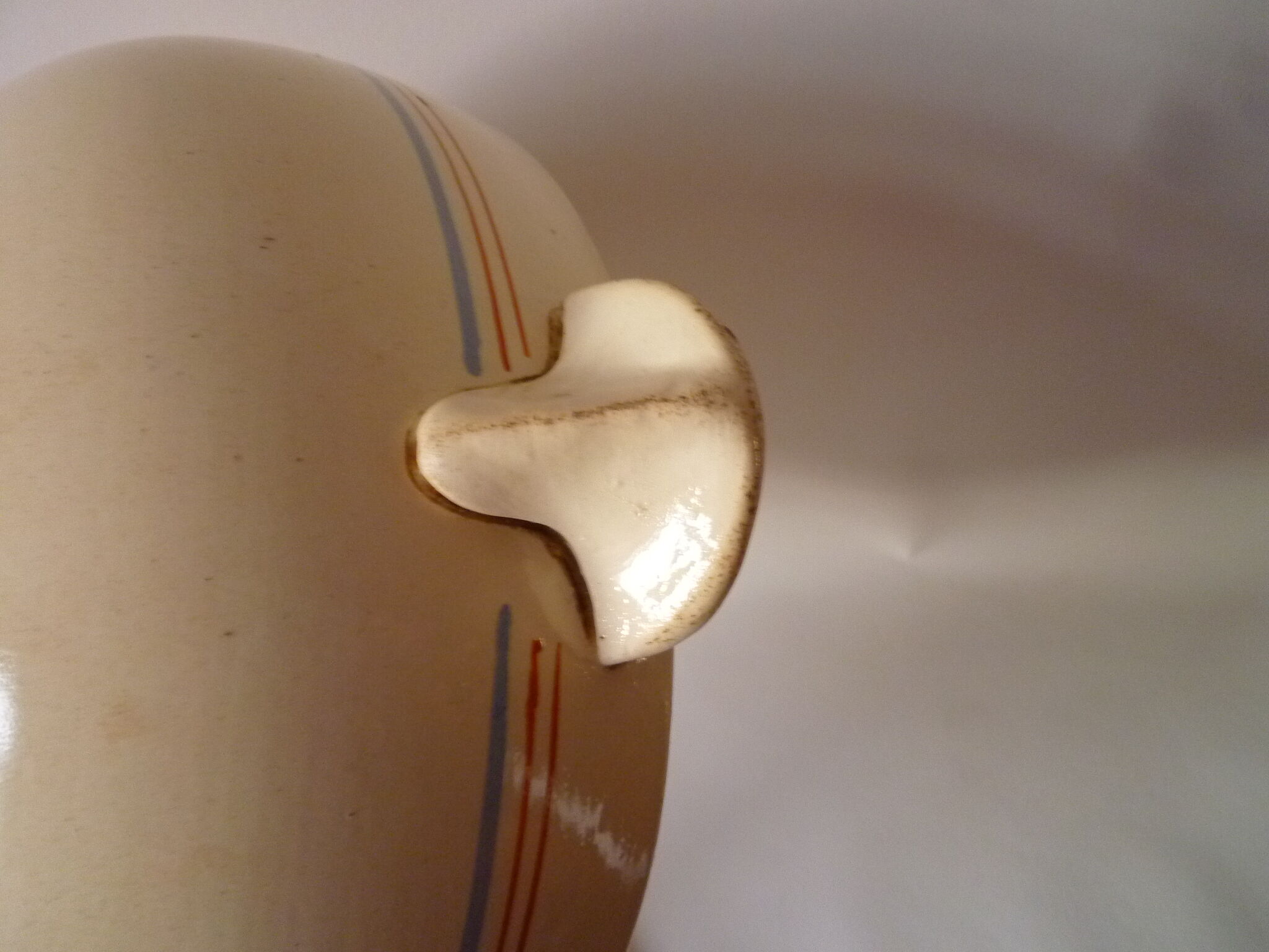 Art deco earthenware dish or soup tureen