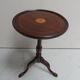 Table d'appoint ronde en acajou vintage