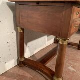 Empire style desk in mahogany and XX century veneer