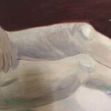 Table nude woman lying 40x80