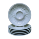 6 porcelain oyster plates by Tharaud