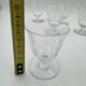 Set of 5 white wine glasses - Baccarat Crystal – Argentina model, 1940