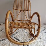 Rocking chair Rotin de Rohe Noordwolde rénové