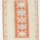 4x6 Oushak Light Blue & Beige Vintage Rug, 127x197Cm