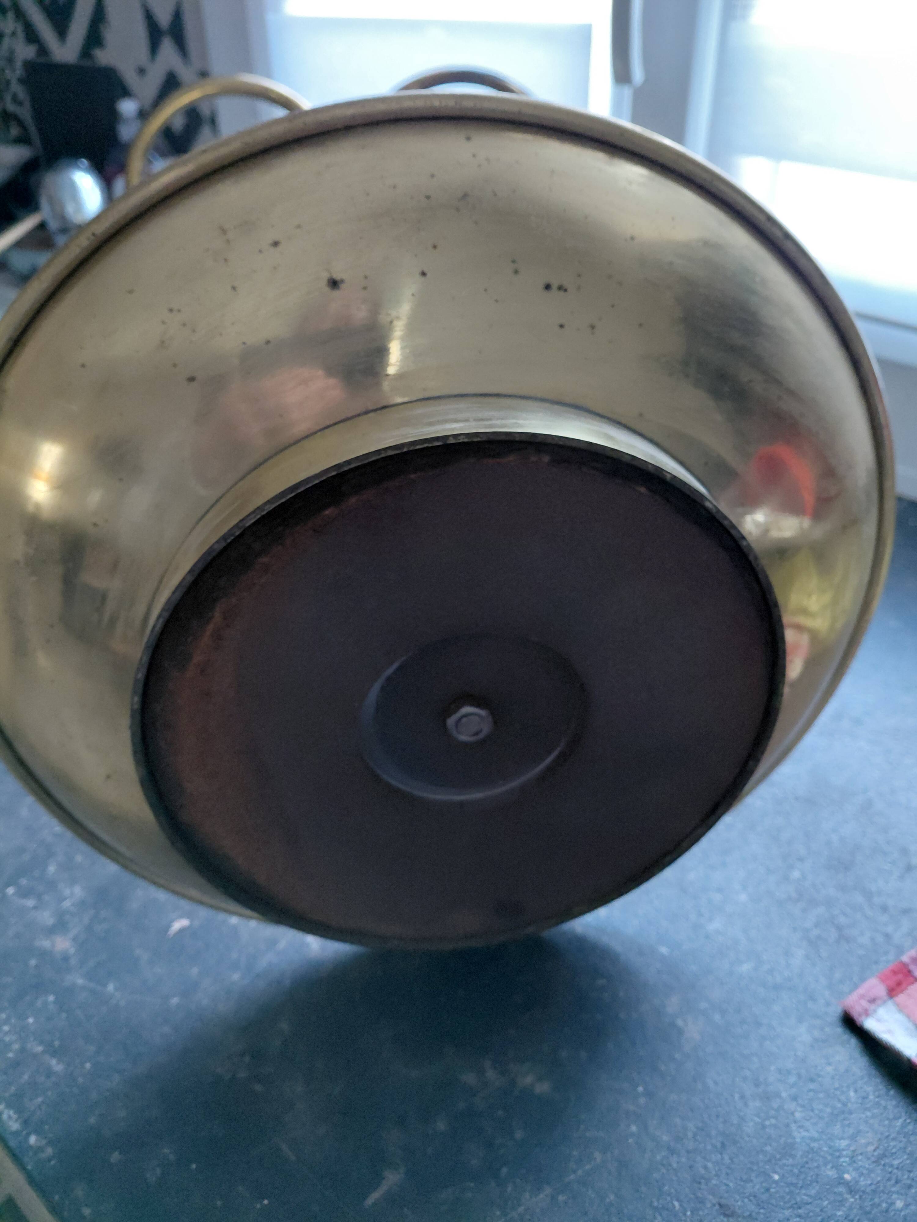Vintage brass umbrella stand