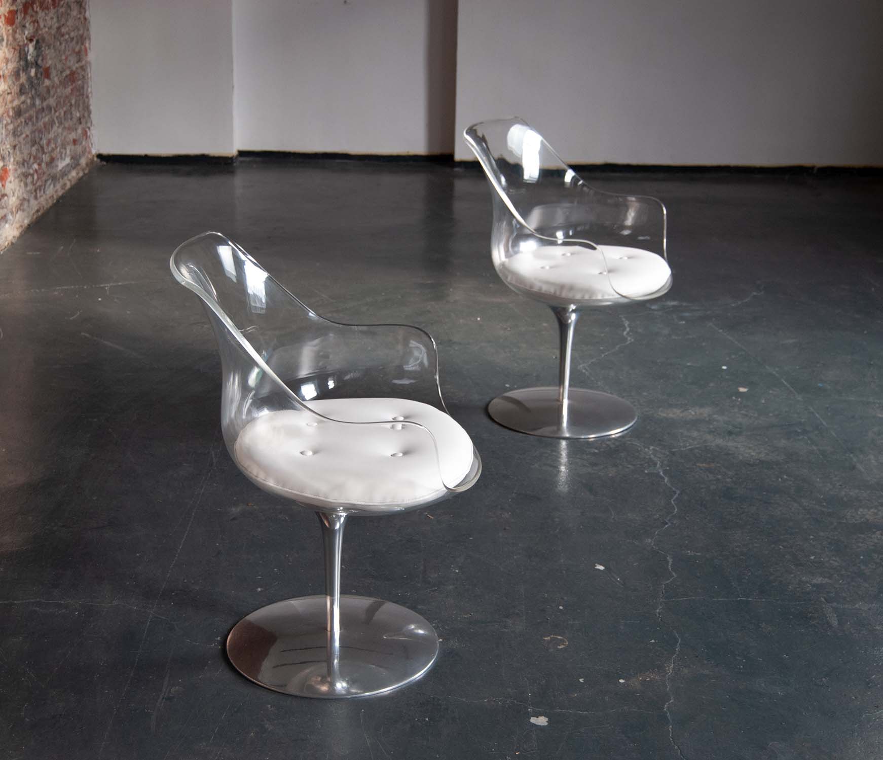 Champagne Chairs by Erwin & Estelle Laverne for Formes Nouvelles 1960s