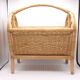 Magazine rack wicker and rattan