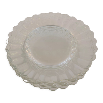 7 dessert plates Duralex Marguerite