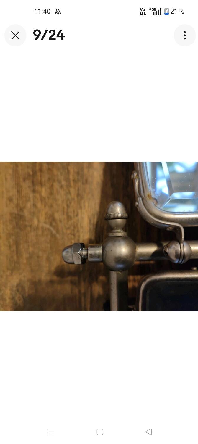 Miroir triptyque 1900 biseauté Barbier