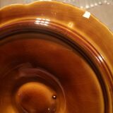 Série de 6 assiettes à huitres coquillages en faïence Sarreguemines